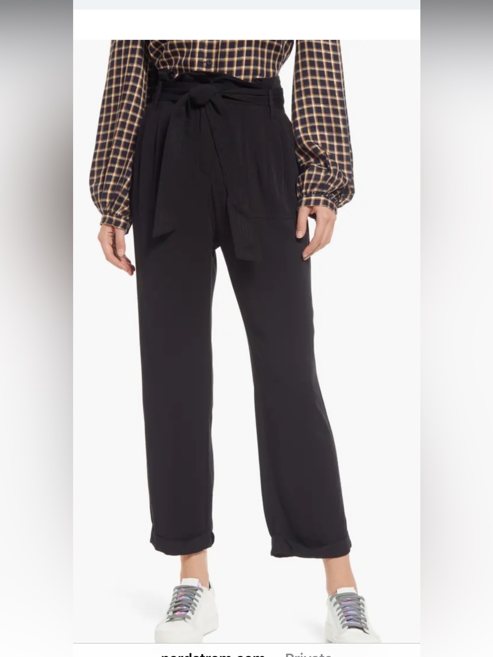 NWT Treasure & Bond Paperbag Pants , cotton XS